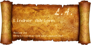 Lindner Adrienn névjegykártya